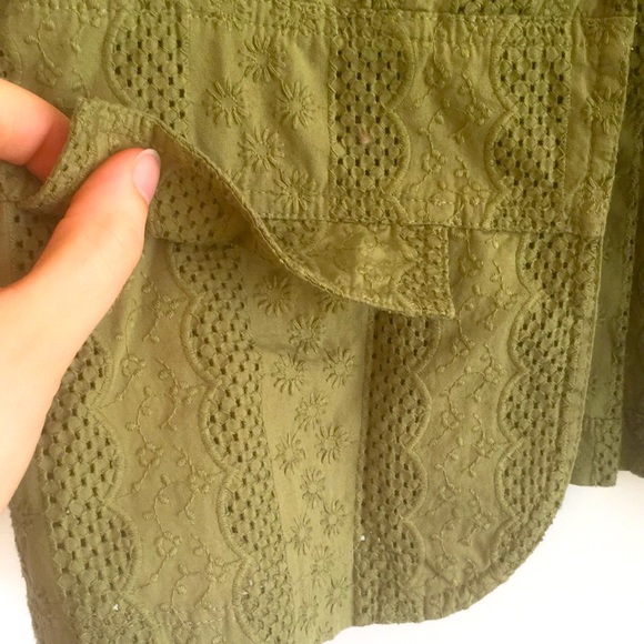 Coldwater Creek Green Cutout Short Sleeve Jacket - Picture 7 of 12